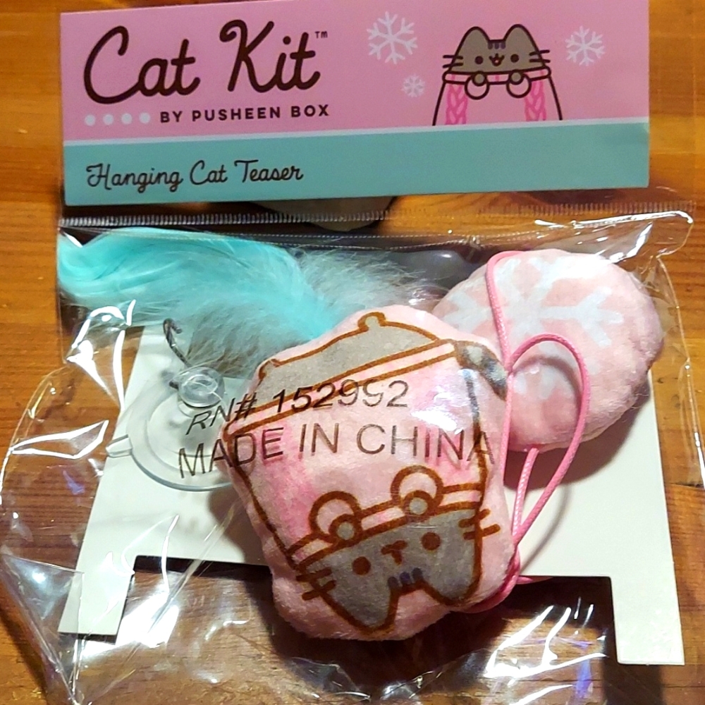 Pusheen hanging cat teaser